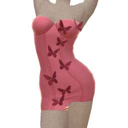 Ikon Butterflies All Over Pink Dress