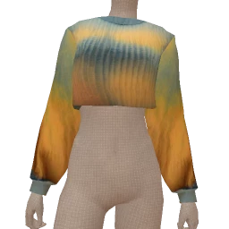 Foal Blurred Print Cropped Jumper