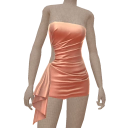 Ikon Peach Whisper Strapless Dress