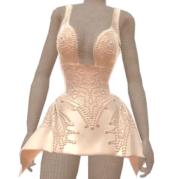 Ikon Ivory Whisper Bubble Skirt Mini Dress