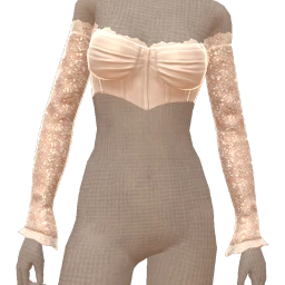 Ikon Gilded Ivory Laced Corset Top