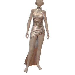 Ikon Liquid Silver Mini Dress