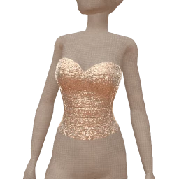 Ikon Elite Silver Sequin Corset Top