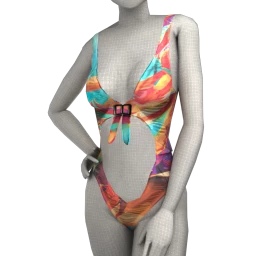 Drop Science Colour Splash Print Swimsuit