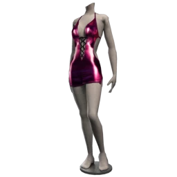 Beatrix Metallic Dress - Purple