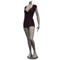 Christina Backless Dress - Purple