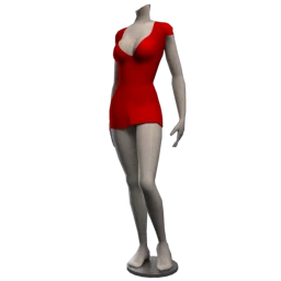 Christina Backless Dress - Red