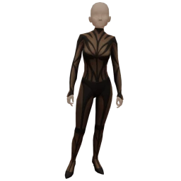 La Haute Couture Luxury Goth Catsuit