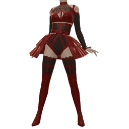 La Haute Couture Luxury Red Minidress Outfit