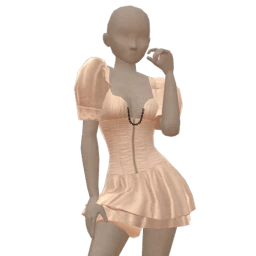 La Haute Couture Silky Corset Dress