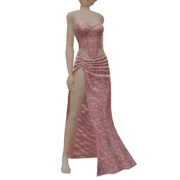 Ikon Elite Rose-Violet Sequins Cut-Out Dress