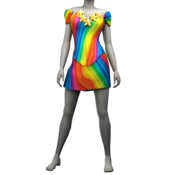 La Haute Couture Rainbow Under Stars Outfit