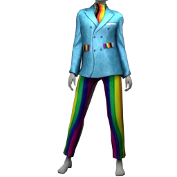 La Haute Couture Rainbow Sky Suit