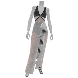 Ikon Elite Silver Shine Evening Dress