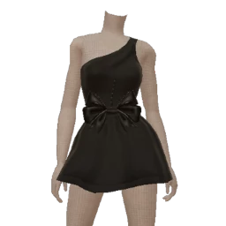 Delirious Black Mini Puffer Dress