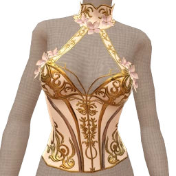 La Haute Couture Rose Gold Garden Corset