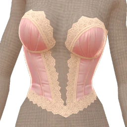 La Haute Couture Delicate Lace Appliqué Corset