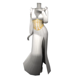 La Haute Couture Golden Detail Dress