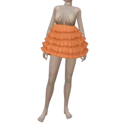 La Haute Couture Tangerine Strap Dress