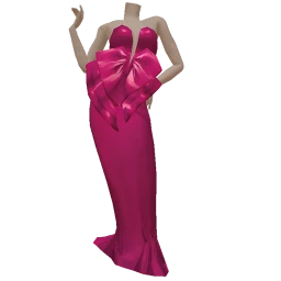 La Haute Couture Pink Bow Dress