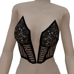 La Haute Couture Old Stars Cropped Top