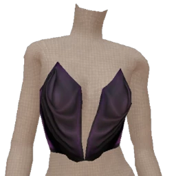 Delirious Purple Draped Witches Corset