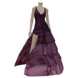 Cosmos Purple Distressed Zombie Dress