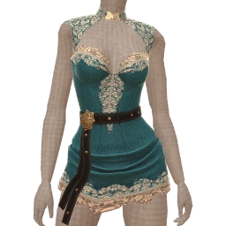 La Haute Couture Royal Teal Prom Dress