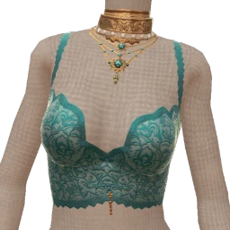 La Haute Couture Teal Lace Cami