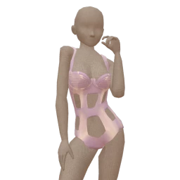 Palermo Dollhouse Lavender Latex Lingerie Set