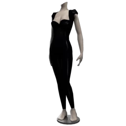 Secrets Mistress Latex Catsuit - Black
