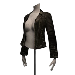 Black Punk Leather Jacket