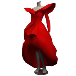 Clash Crimson Lake Dress