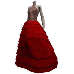 Crimson Flame Rococo Dress