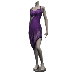Latin Fiesta Passionate Purple Dress