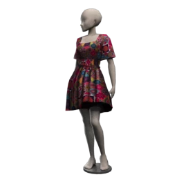 Kahlo Flora Leon Dress