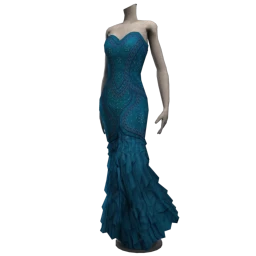 Elegant Mermaid Dress - Sparkling Waves