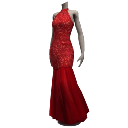 Sparkling Mermaid Dress - Blooming Rose