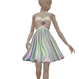 Cosmos Whimsical Fairy Aqua Green Dress