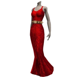 LKWD Couture Crimson Gala Dress