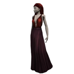 Throned Lady of Fire Gown