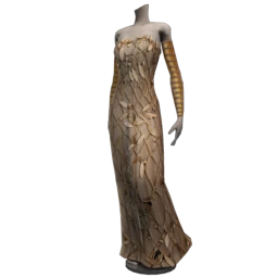 Throned Princess of Gold Gown