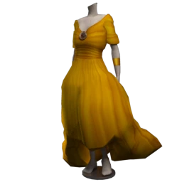 Throned Lady of Flowers Gown