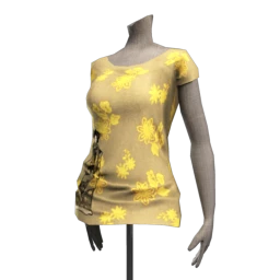 Long Tee with Geisha Print