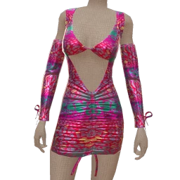 Mahiki Shiny Ruched Dress