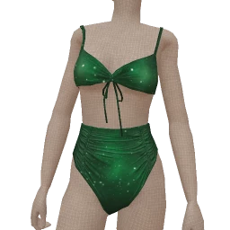 Mahiki Green Bonfire Night Swimsuit