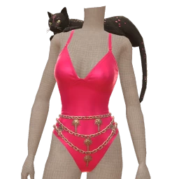 Mahiki Hot Pink Kitty Swimsuit