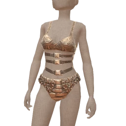 Mahiki Silver Wave Metallic Bikini