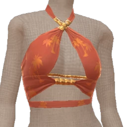 Mahiki Sunset Palm Cropped Top