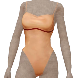 Ikon Red And Bronze Swimsuit